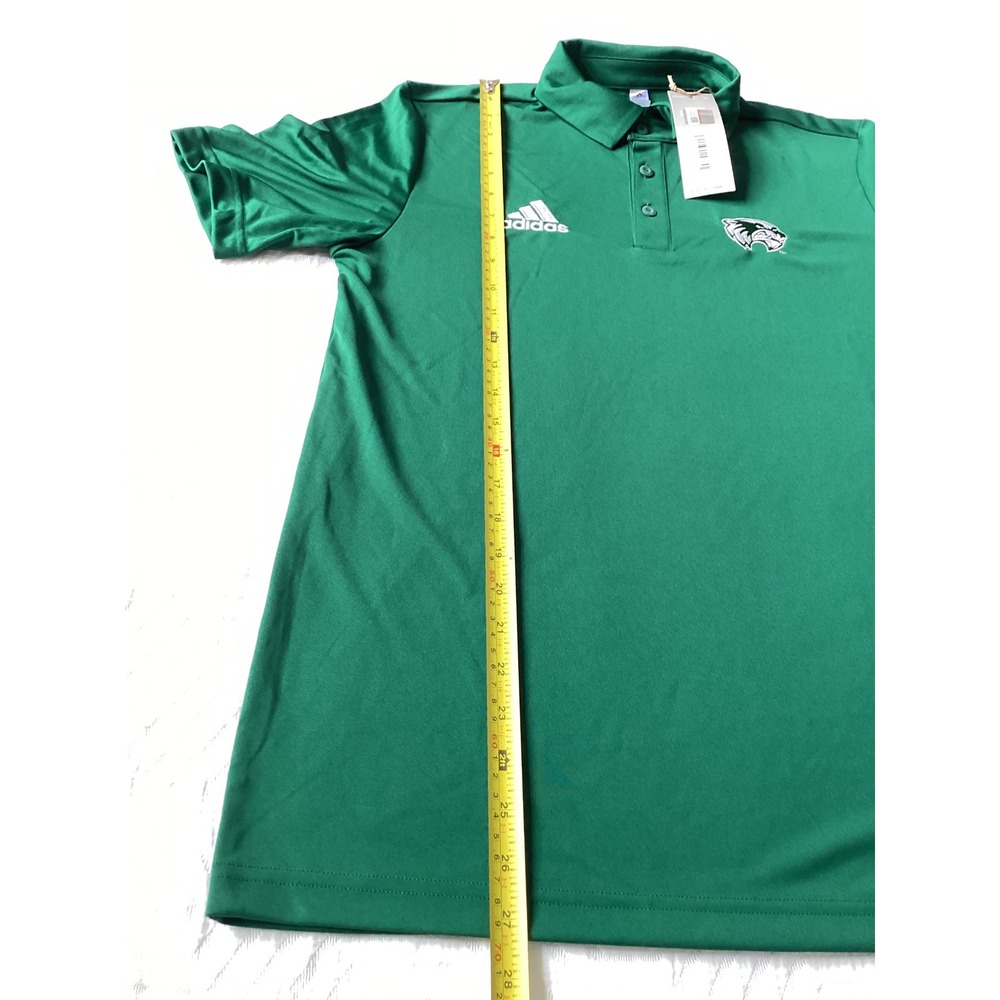 Adidas Entrada 22 Polo Shirt Mens Small Green Athletic Logo Golf Training